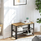 Honey Brown Shoe Bench FredCo
