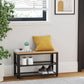 Honey Brown Shoe Bench FredCo