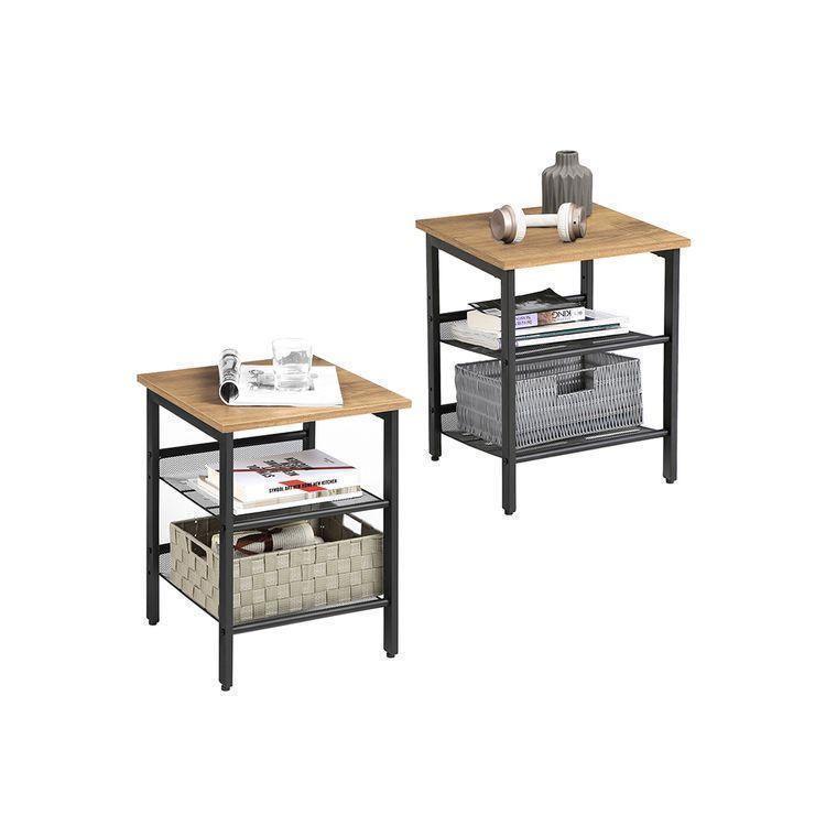 Honey Brown Side Tables FredCo