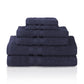 Honeycomb 100% Combed Cotton 500GSM Solitaire Border 6-Piece Towel Set FredCo