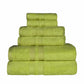Honeycomb 100% Combed Cotton 500GSM Solitaire Border 6-Piece Towel Set FredCo