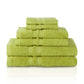 Honeycomb 100% Combed Cotton 500GSM Solitaire Border 6-Piece Towel Set FredCo
