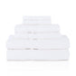 Honeycomb 100% Combed Cotton 500GSM Solitaire Border 6-Piece Towel Set FredCo