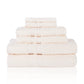 Honeycomb 100% Combed Cotton 500GSM Solitaire Border 6-Piece Towel Set FredCo