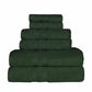 Honeycomb 100% Combed Cotton 500GSM Solitaire Border 6-Piece Towel Set FredCo
