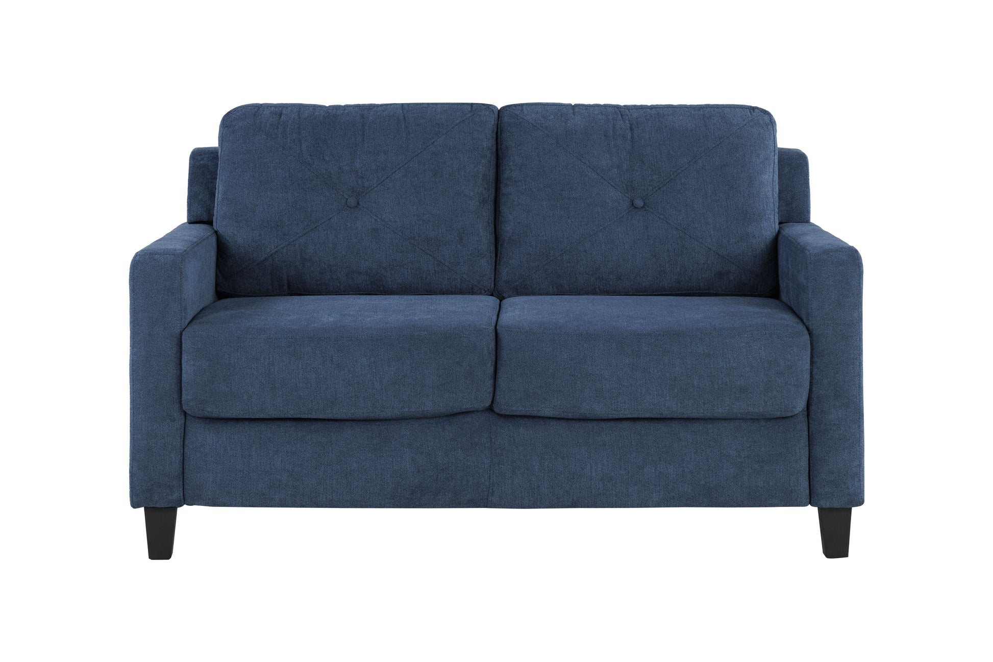 Horatio Navy Chenille 2 Seater Loveseat FredCo
