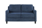 Horatio Navy Chenille 2 Seater Loveseat FredCo