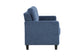 Horatio Navy Chenille 2 Seater Loveseat FredCo