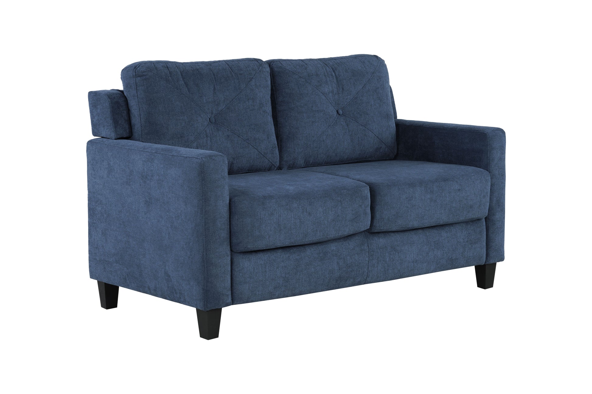 Horatio Navy Chenille 2 Seater Loveseat FredCo