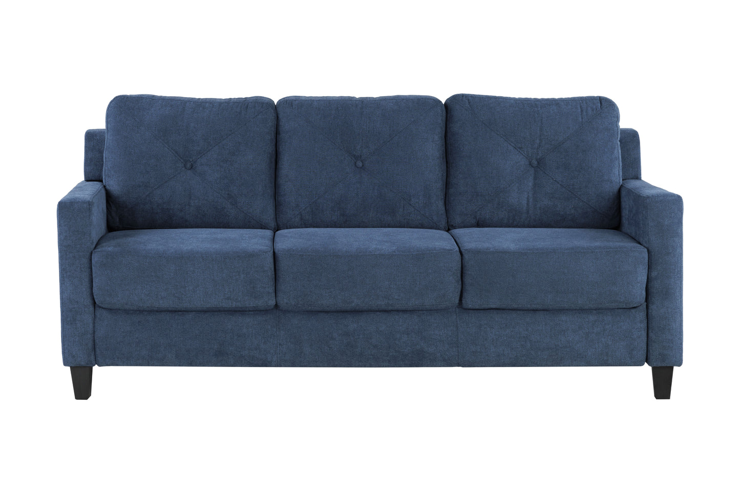 Horatio Navy Chenille 3 Seater Sofa FredCo