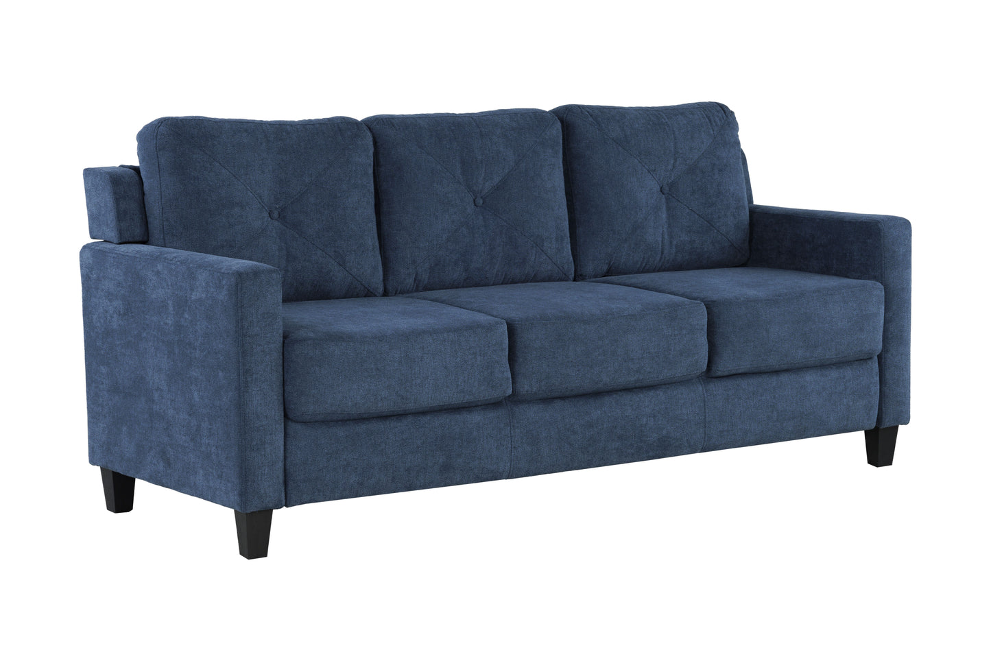 Horatio Navy Chenille 3 Seater Sofa FredCo