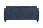 Horatio Navy Chenille 3 Seater Sofa FredCo