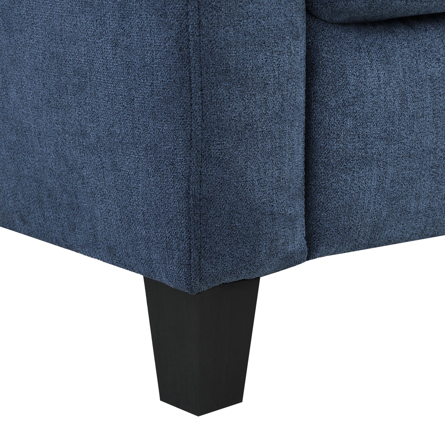Horatio Navy Chenille 3 Seater Sofa FredCo