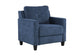 Horatio Navy Chenille Chair FredCo