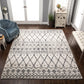 Hotoko Mid-Century Aztec Tribal Charcoal Rug FredCo