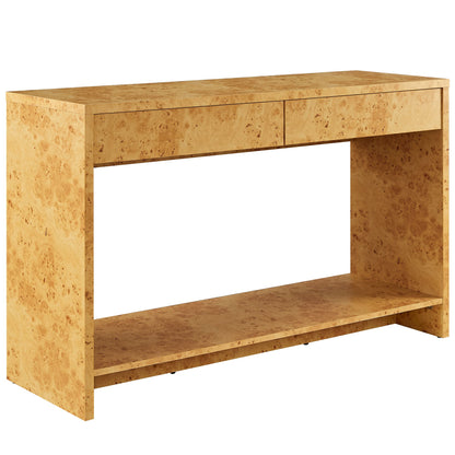 Hudson 2-Drawer Burl Wood Console Table by Modway EEI-6857 FredCo
