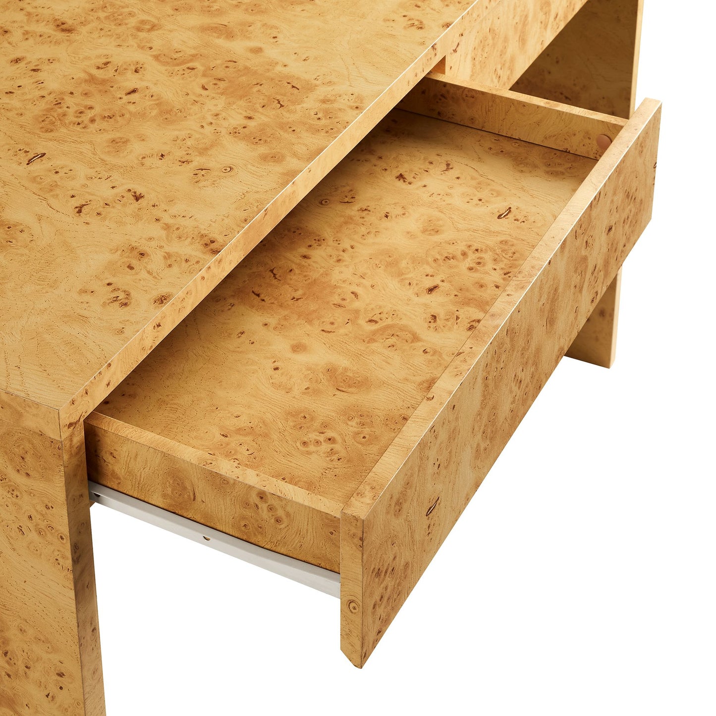Hudson 2-Drawer Burl Wood Desk by Modway EEI-6858 FredCo