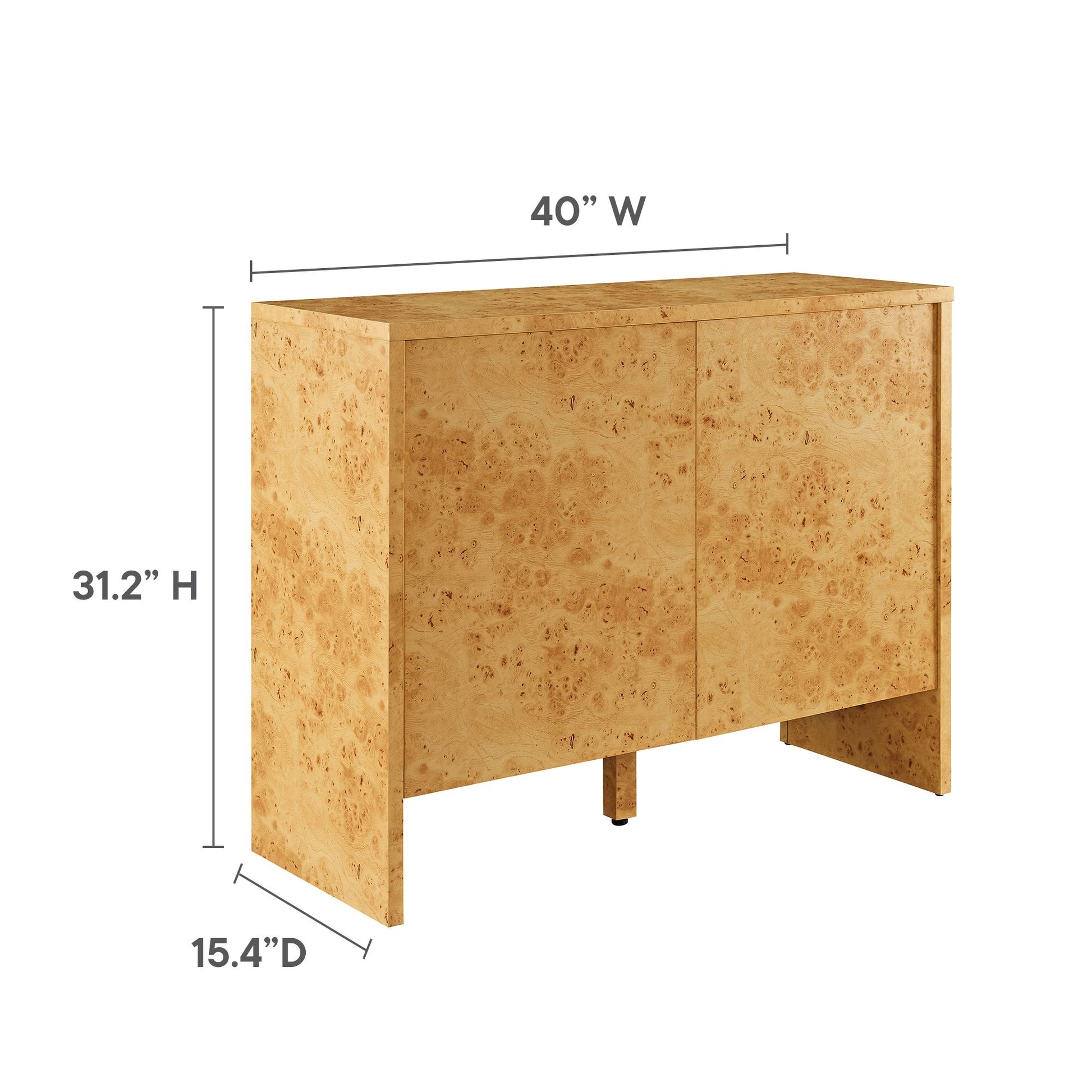 Hudson 40" Burl Wood Sideboard by Modway EEI-6859 FredCo