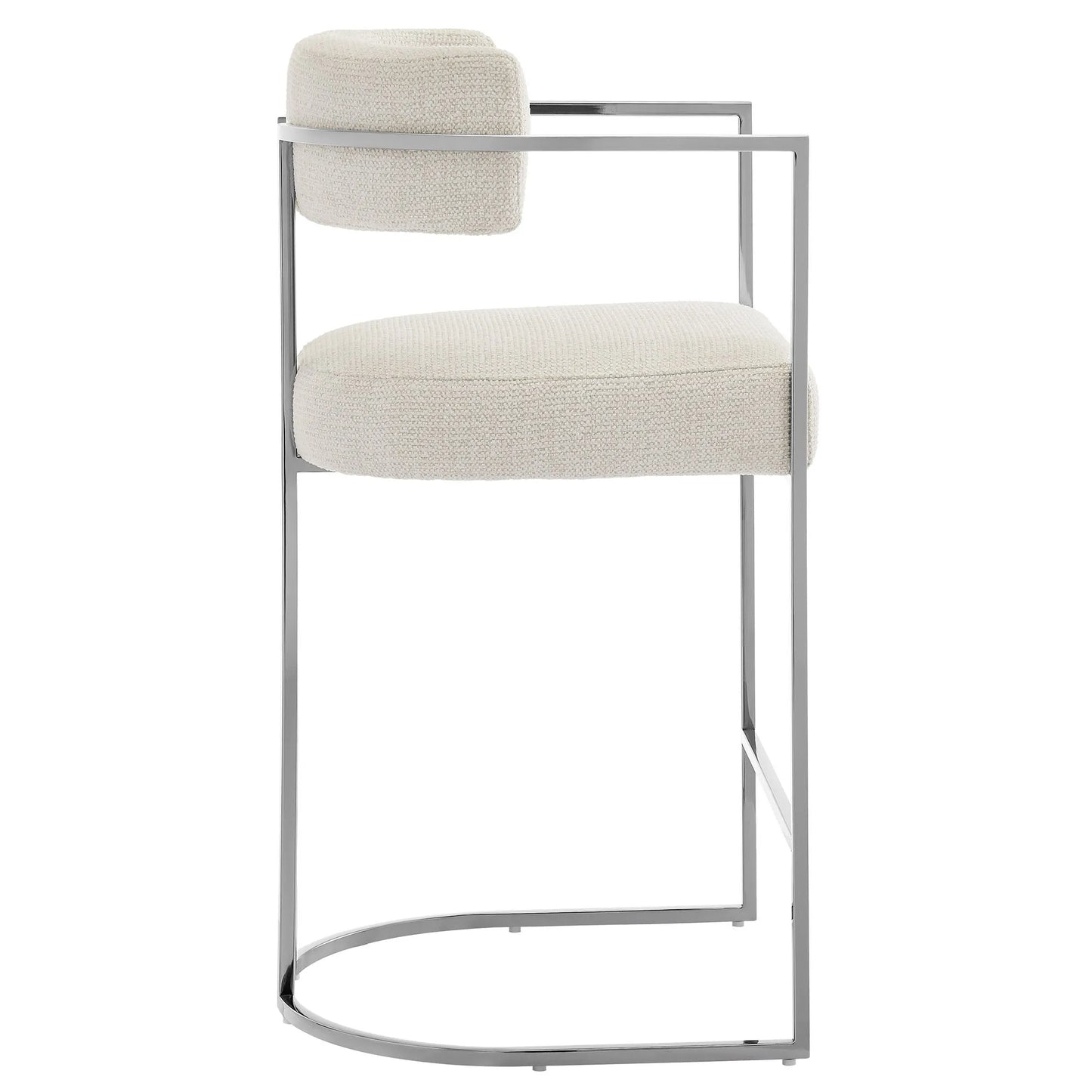Huron Curved Back Fabric and Metal Counter Stool by Modway EEI-7227 FredCo