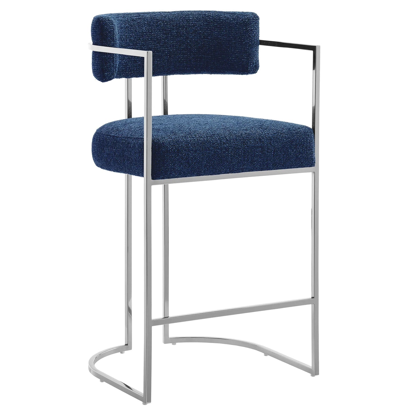 Huron Curved Back Fabric and Metal Counter Stool by Modway EEI-7227 FredCo