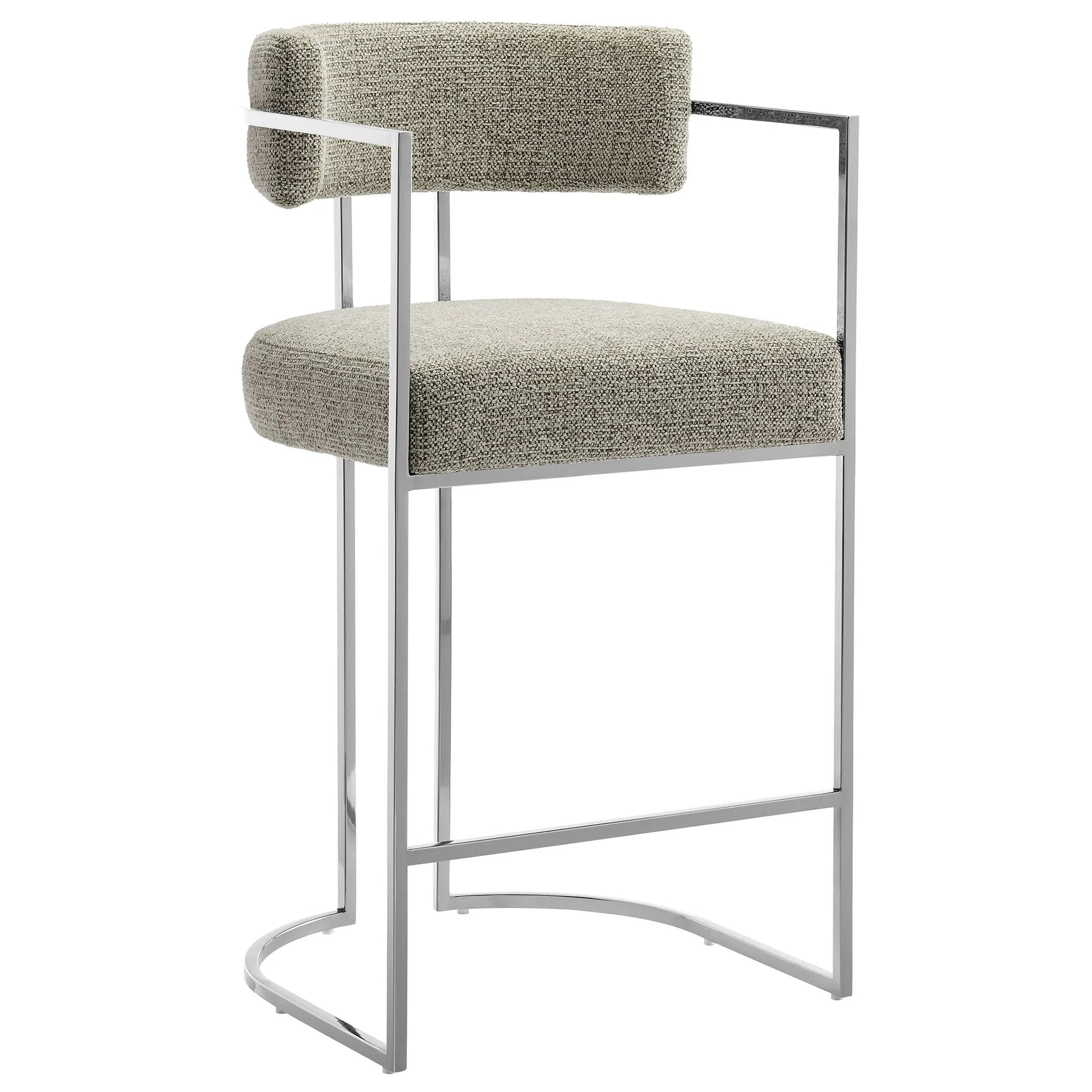 Huron Curved Back Fabric and Metal Counter Stool by Modway EEI-7227 FredCo