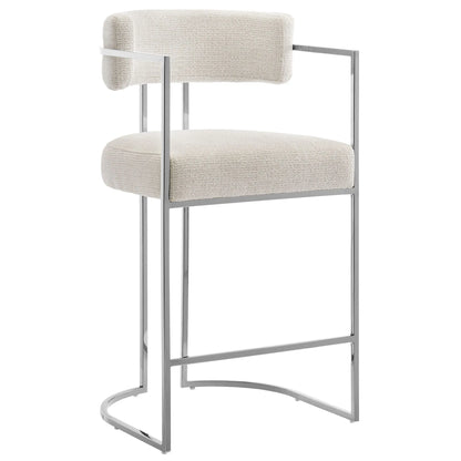 Huron Curved Back Fabric and Metal Counter Stool by Modway EEI-7227 FredCo