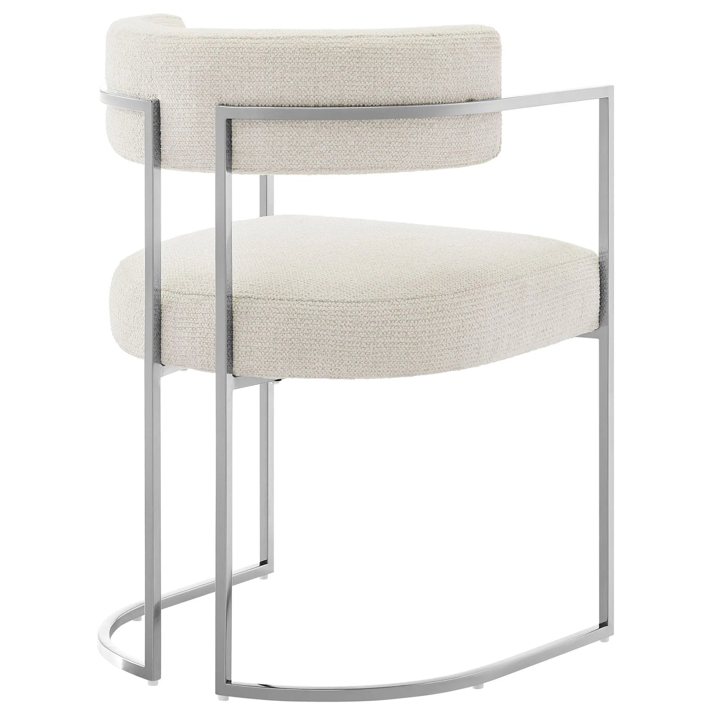 Huron Curved Back Fabric and Metal Dining Accent Chair by Modway EEI-7228 FredCo