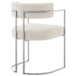 Huron Curved Back Fabric and Metal Dining Accent Chair by Modway EEI-7228 FredCo