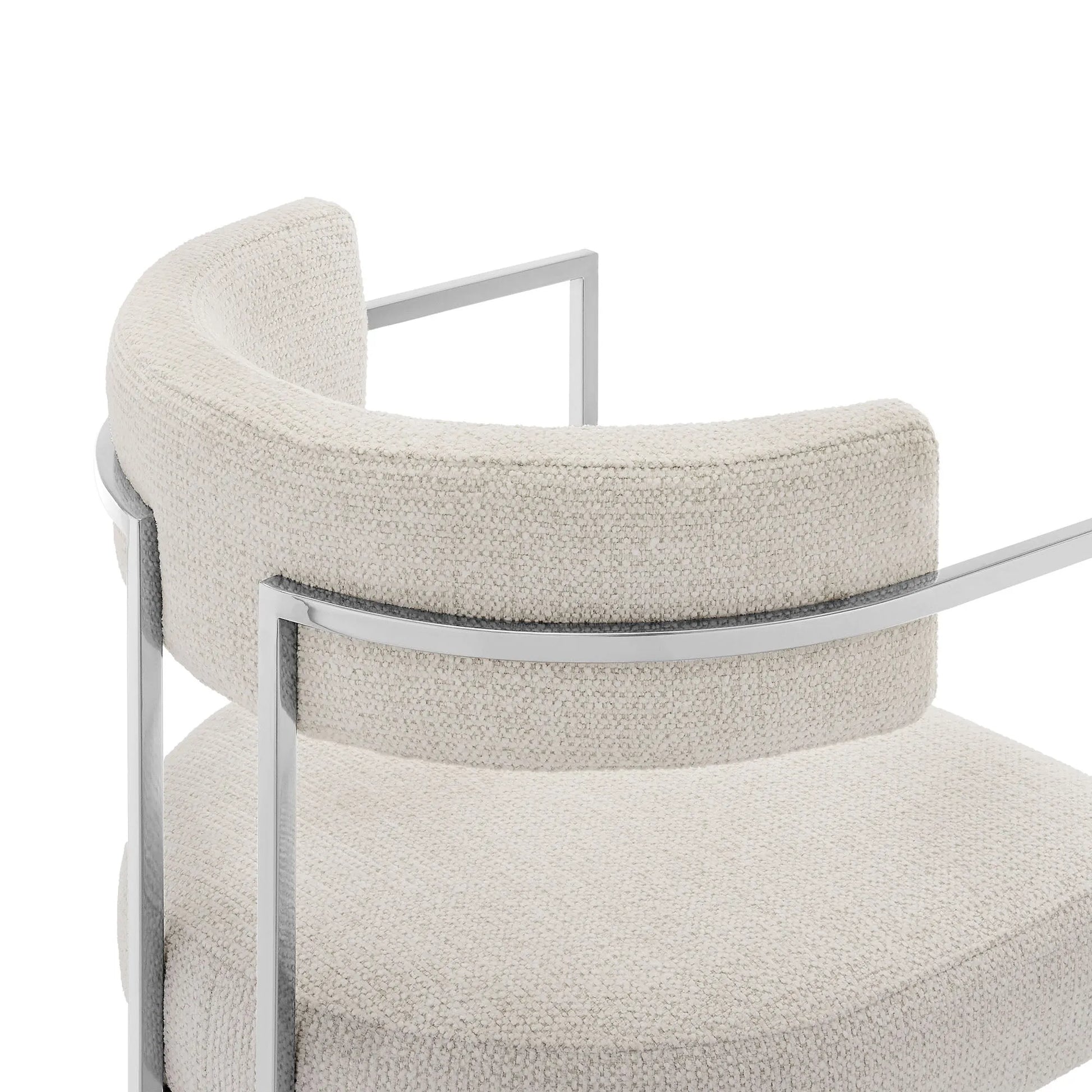 Huron Curved Back Fabric and Metal Dining Accent Chair by Modway EEI-7228 FredCo