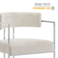 Huron Curved Back Fabric and Metal Dining Accent Chair by Modway EEI-7228 FredCo