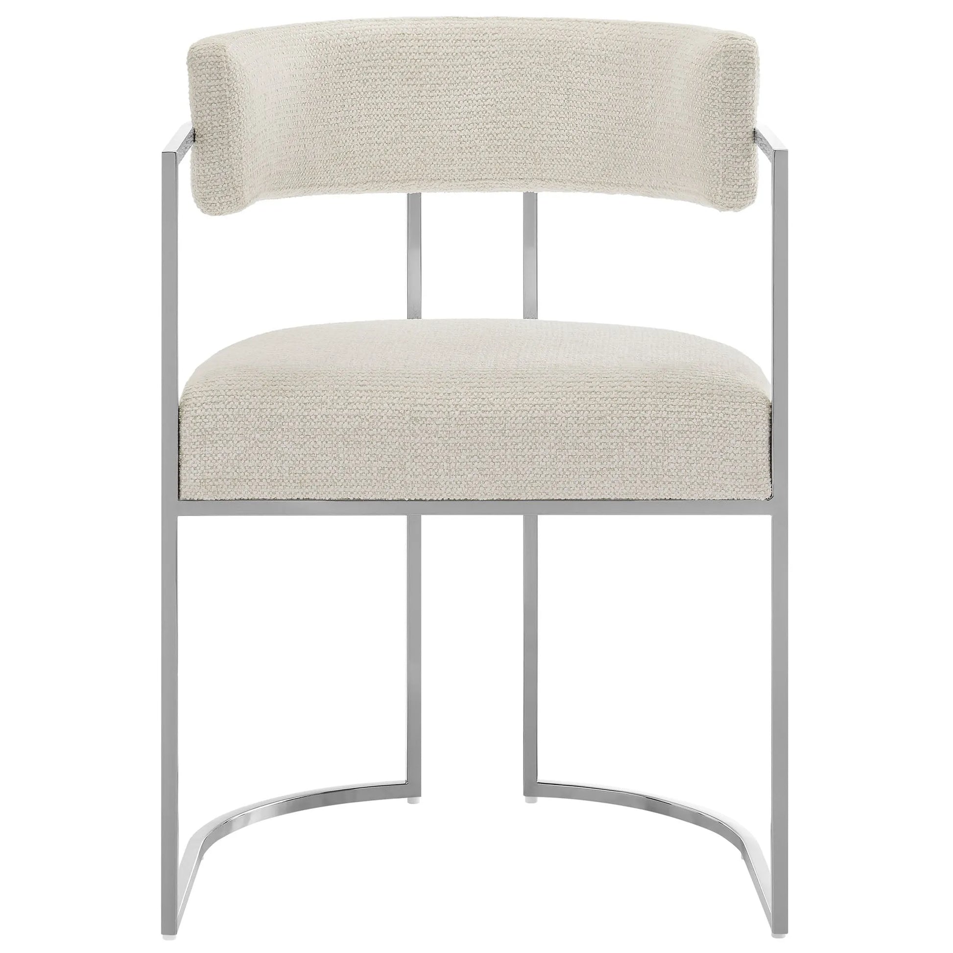 Huron Curved Back Fabric and Metal Dining Accent Chair by Modway EEI-7228 FredCo