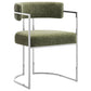 Huron Curved Back Fabric and Metal Dining Accent Chair by Modway EEI-7228 FredCo