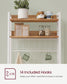 Hutch Bakers Rack with Power Outlet FredCo