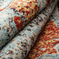 Idalia Vintage Contemporary Floral Light Blue Rug FredCo