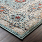 Idalia Vintage Contemporary Floral Light Blue Rug FredCo