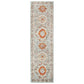 Idalia Vintage Contemporary Floral Light Blue Rug FredCo