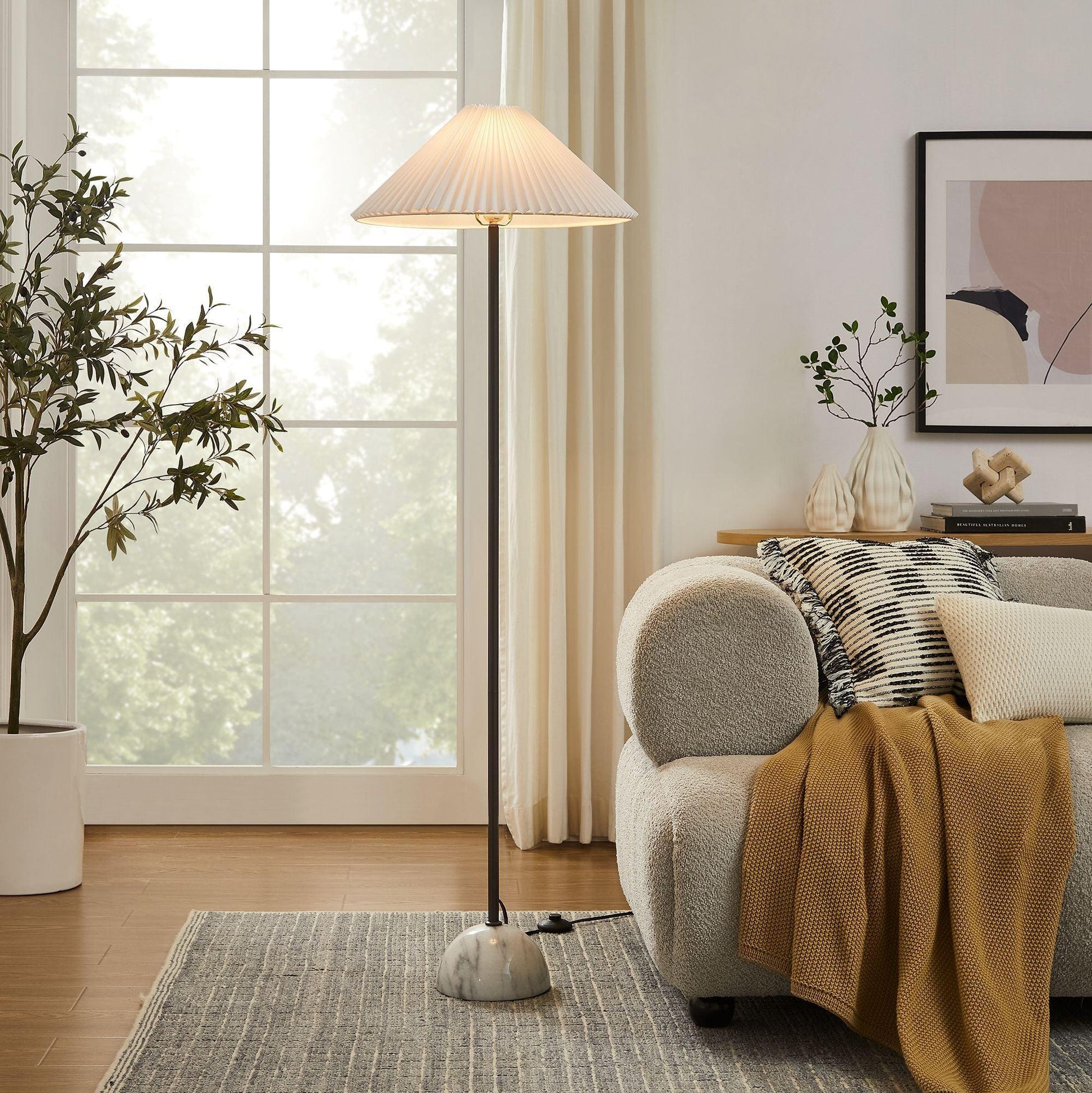 Illusion Marble Dome Floor Lamp by Modway FredCo