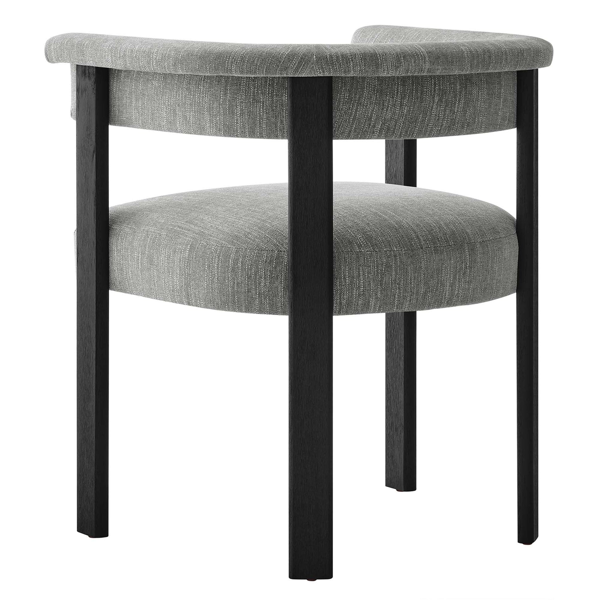 Imogen Fabric Upholstered Barrel Dining Chairs Set of 2 by Modway FredCo