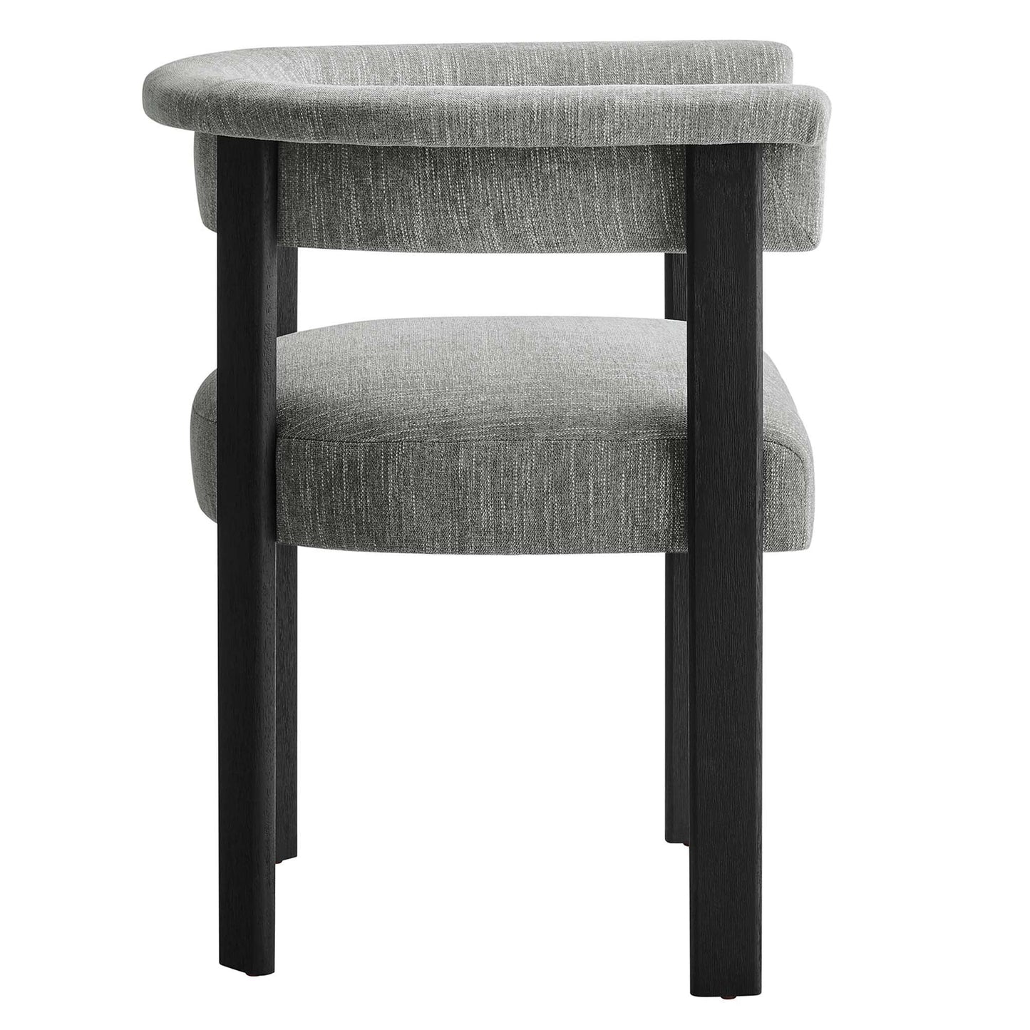 Imogen Fabric Upholstered Barrel Dining Chairs Set of 2 by Modway FredCo