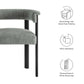 Imogen Fabric Upholstered Barrel Dining Chairs Set of 2 by Modway FredCo