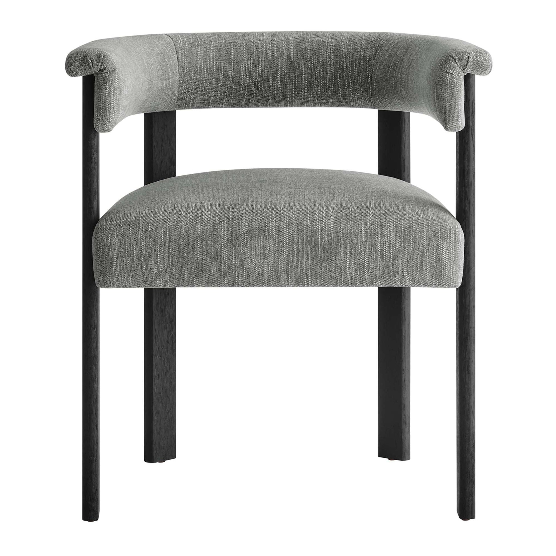 Imogen Fabric Upholstered Barrel Dining Chairs Set of 2 by Modway FredCo