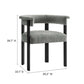 Imogen Fabric Upholstered Barrel Dining Chairs Set of 2 by Modway FredCo