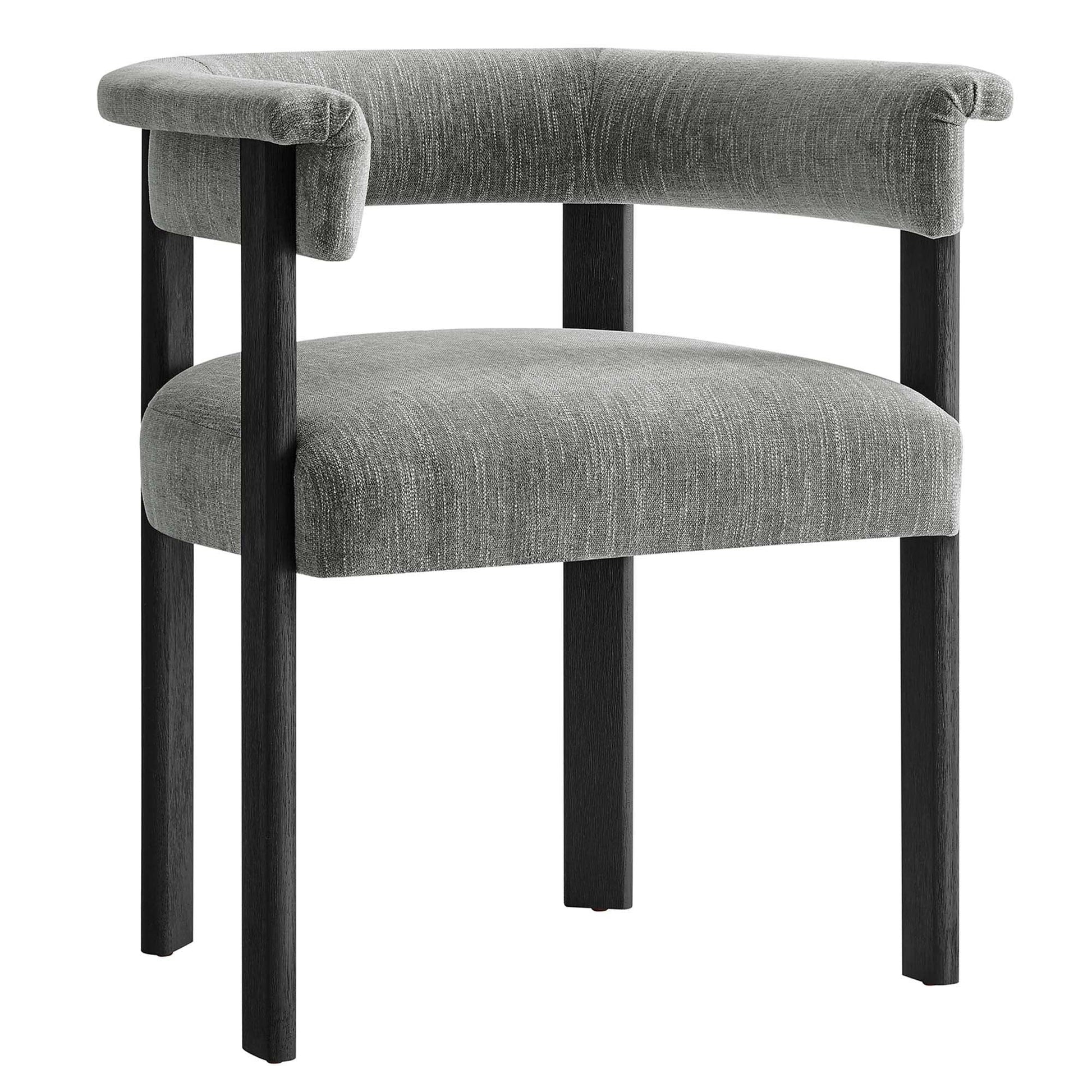 Imogen Fabric Upholstered Barrel Dining Chairs Set of 2 by Modway FredCo