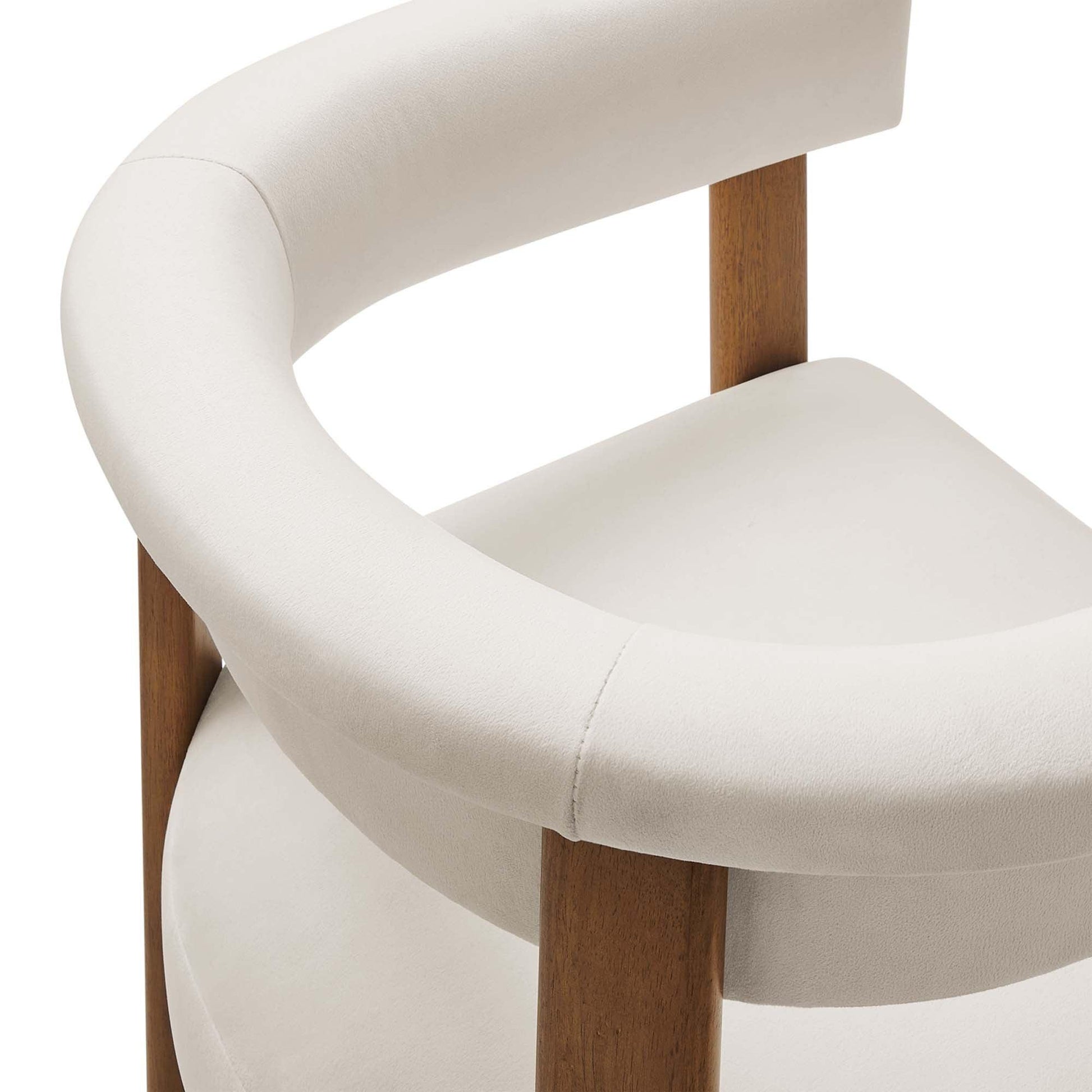 Imogen Performance Velvet Barrel Dining Chairs Set of 2 by Modway FredCo