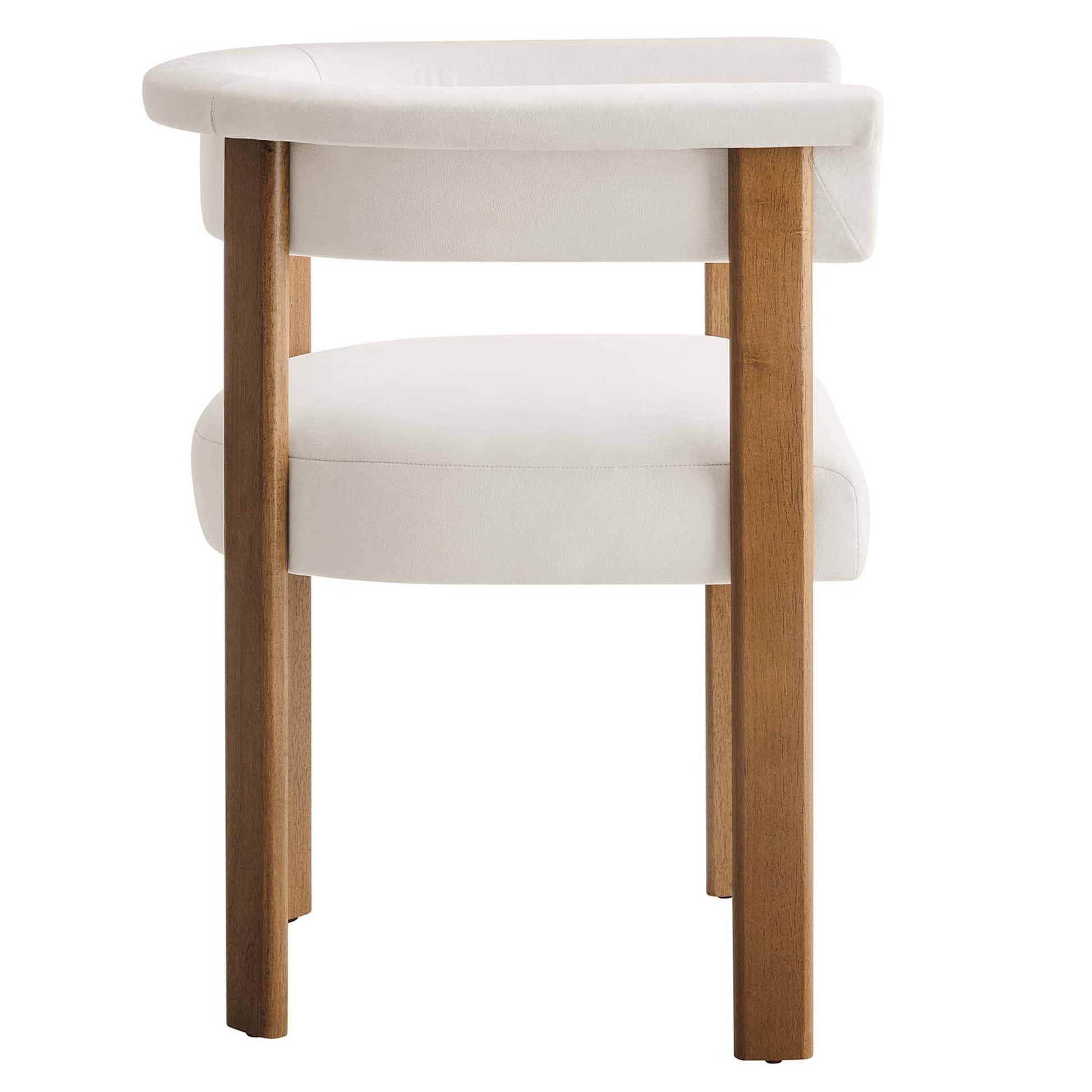 Imogen Performance Velvet Barrel Dining Chairs Set of 2 by Modway FredCo