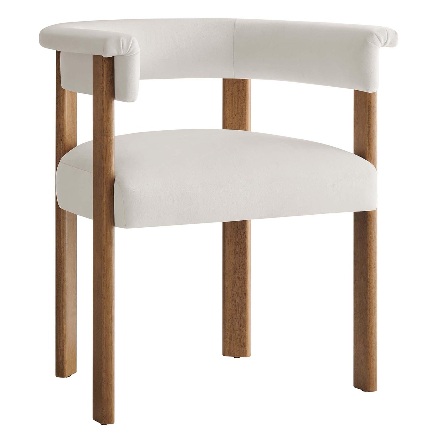 Imogen Performance Velvet Barrel Dining Chairs Set of 2 by Modway FredCo