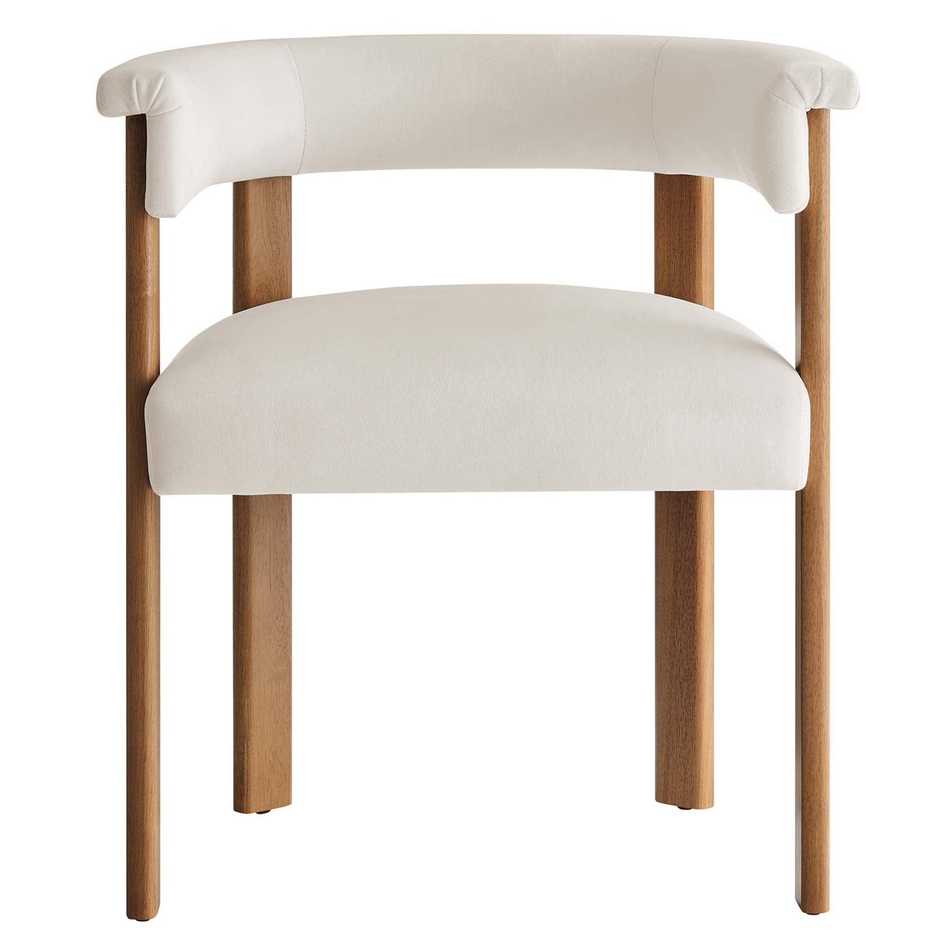 Imogen Performance Velvet Barrel Dining Chairs Set of 2 by Modway FredCo