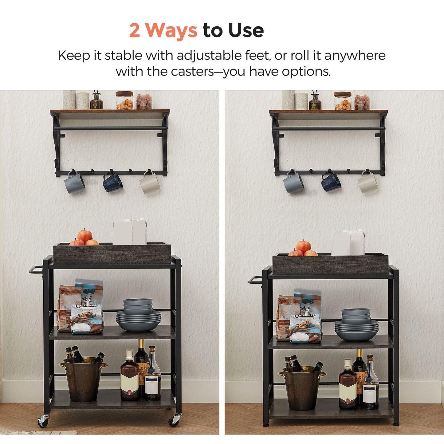 Industrial Bar Cart FredCo