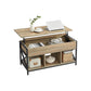 Industrial Coffee Table with Hidden Compartments FredCo