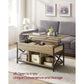 Industrial Coffee Table with Hidden Compartments FredCo